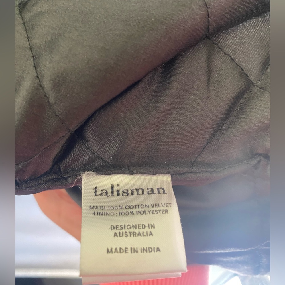 Talisman Embellished Coachella Boho Coat w/ Faux Fur Trim, Size Extra Large - Picture 8 of 10